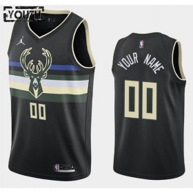 Canotte Bambino Milwaukee Bucks Personalizzate 2020-21 Jordan Brand Statement Edition Swingman
